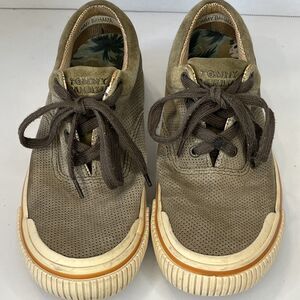 Tommy Bahama Relax Mens Rum Runner Boat Shoe Sneakers Size 7 Suede Almond